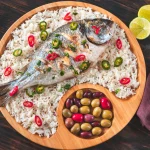 Grilled Fish with Mediterranean Rice