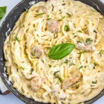 Chicken Alfredo pasta