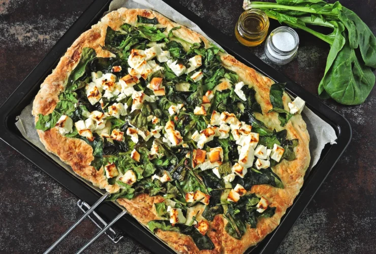 Spinach and Feta Pizza