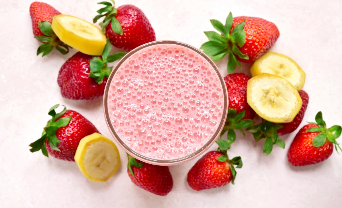 strawberry banana smoothie