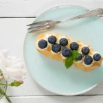 Buttercream Blueberry Eclairs