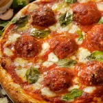 Meatballs Marinara Pizza