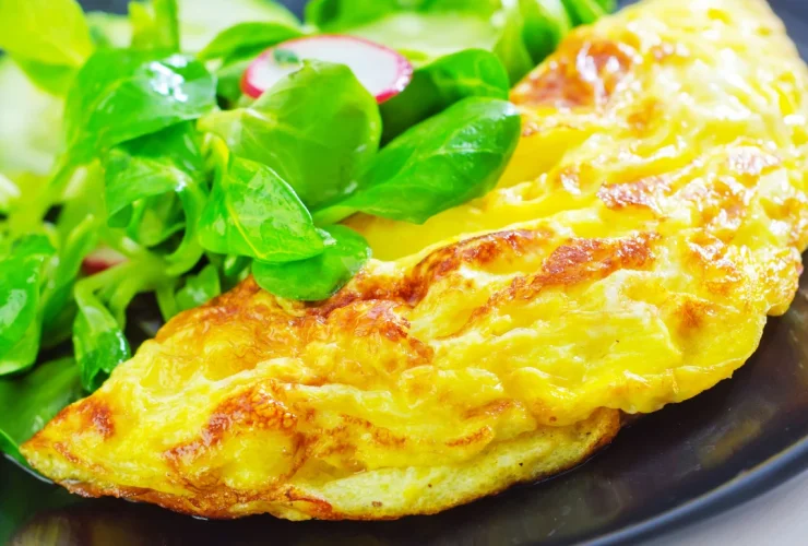 Omelette with Fresh Salad Herbs