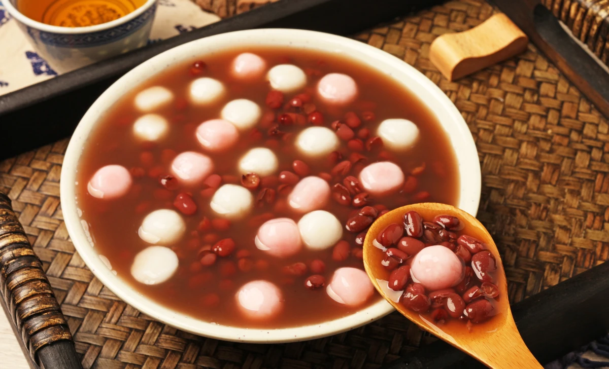 Red Bean Soup with Rice Ball