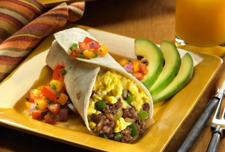 Sausage and Egg Breakfast Burrito