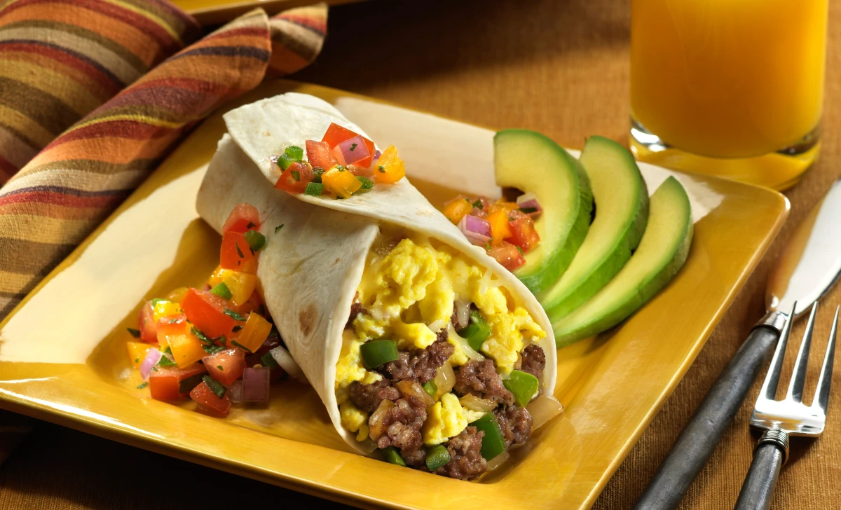 Sausage and Egg Breakfast Burrito