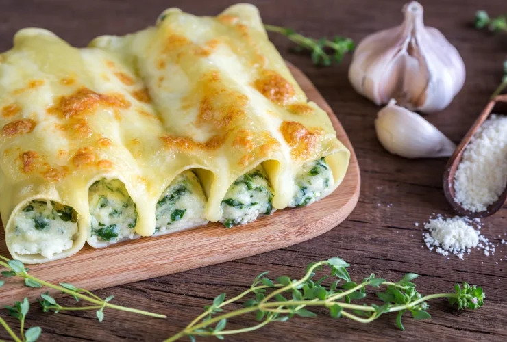 Spinach and Ricotta Cannelloni