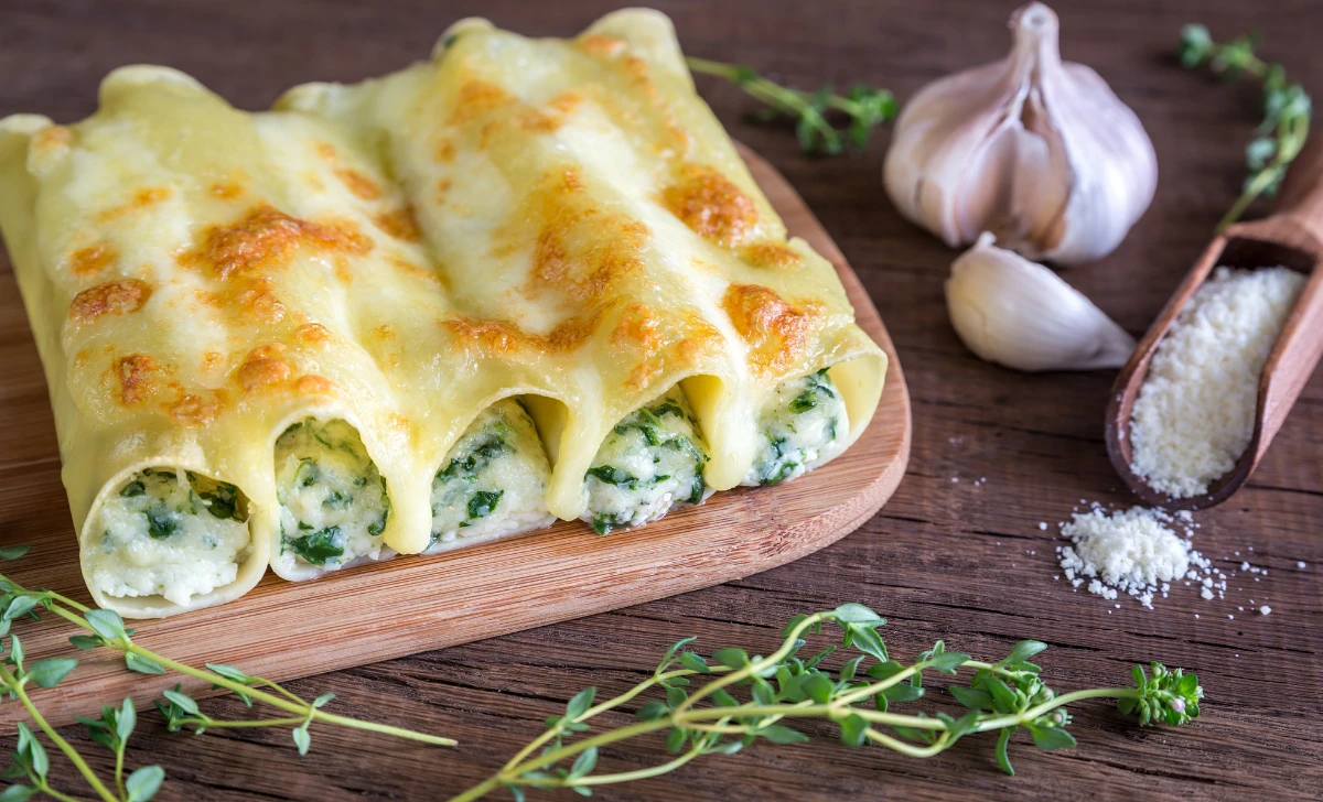 Spinach and Ricotta Cannelloni