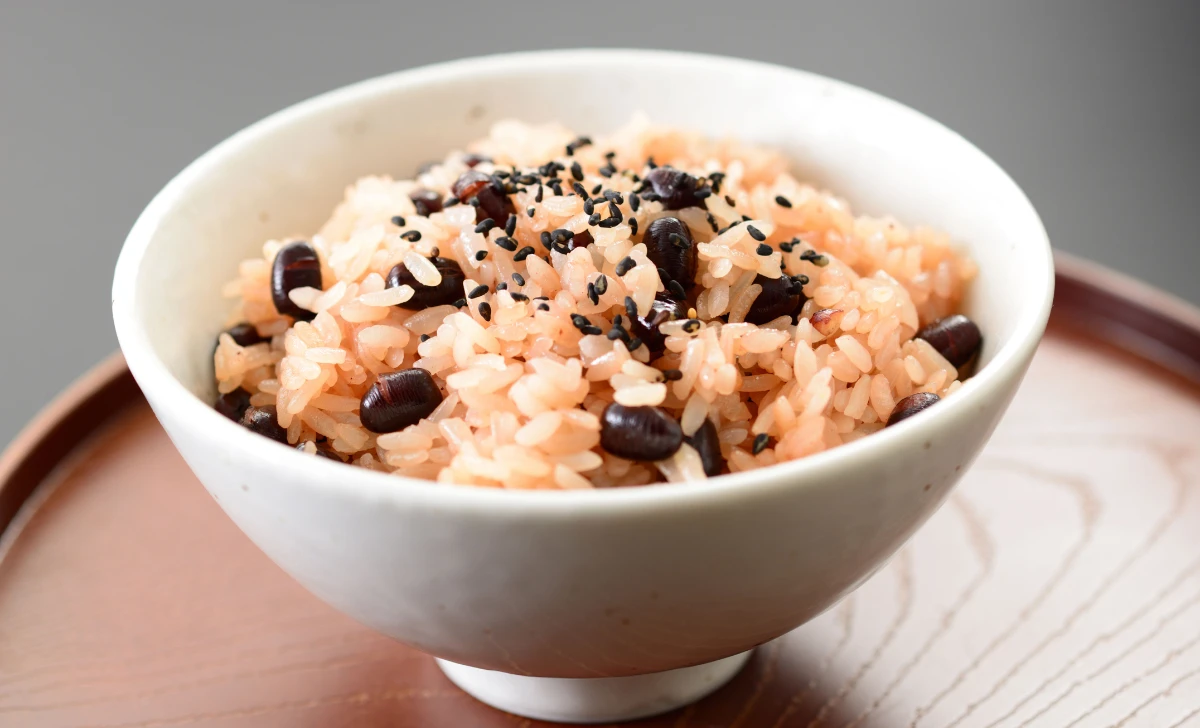 Steamed Rice with Adzuki Beans