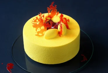 Yellow Velvet Mousse Cake