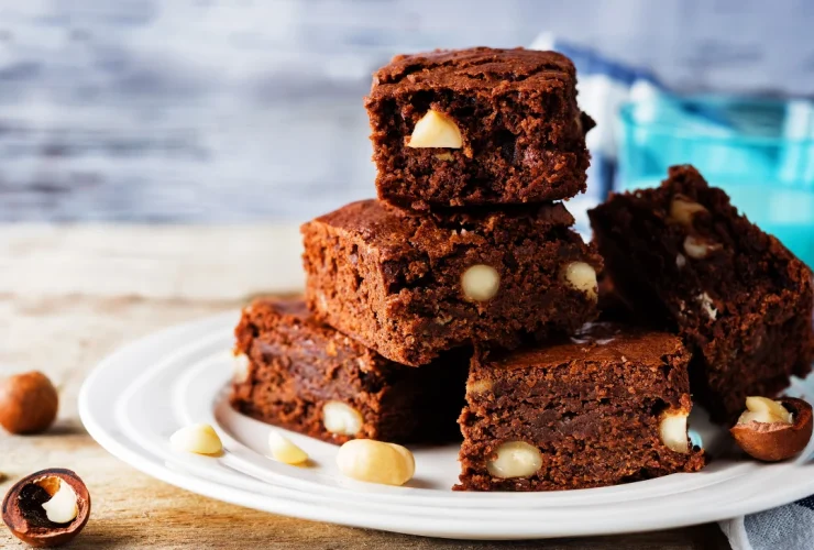 White Chocolate Macadamia Brownie