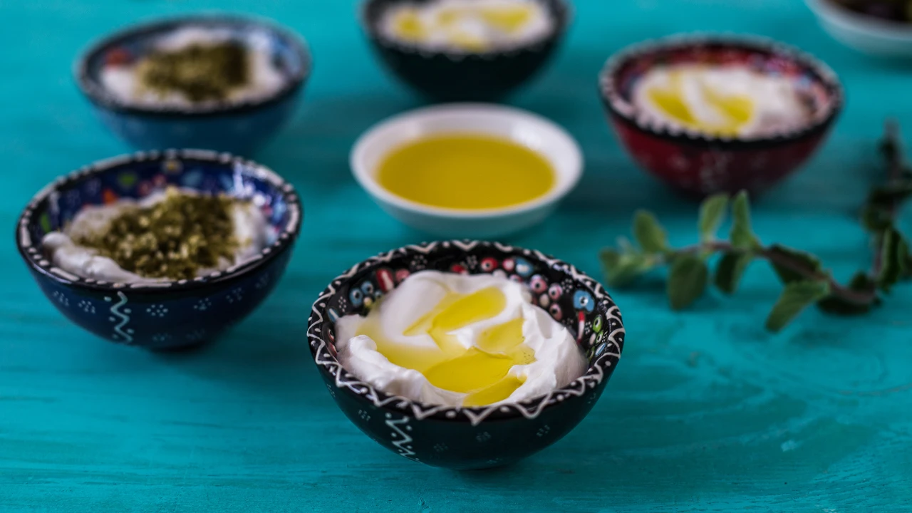 Labneh with Olive Oil and Za'atar