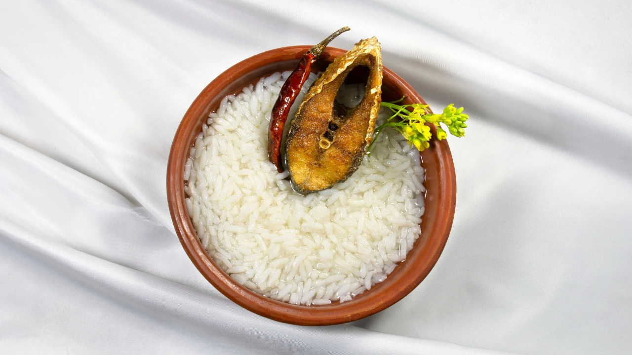 Panta Bhat with Fried Fish