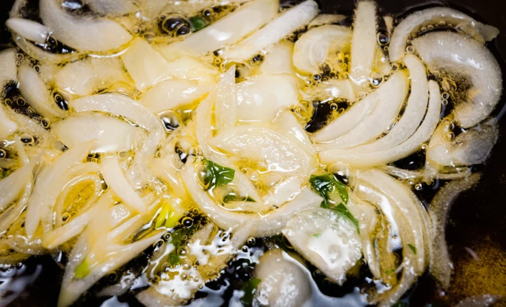 Onions softening for buona beef tuna genovese recipe