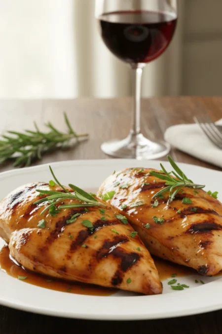Balsamic Grilled Chicken with Herbs