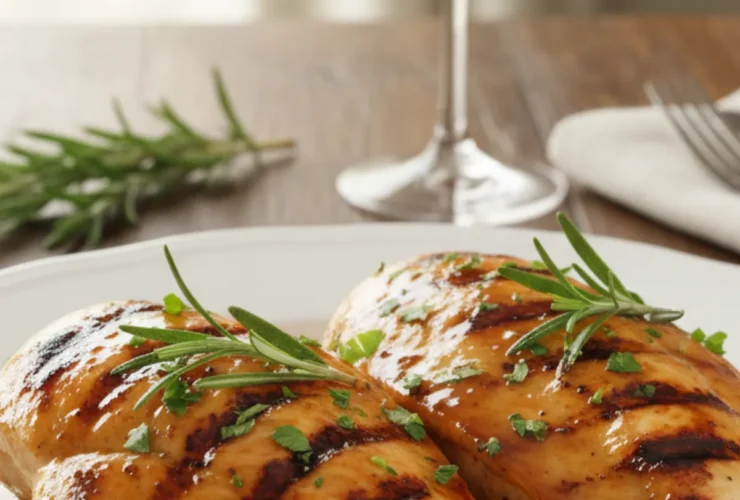 Balsamic Grilled Chicken with Herbs