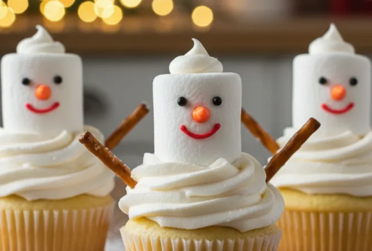 Snowman Cupcakes