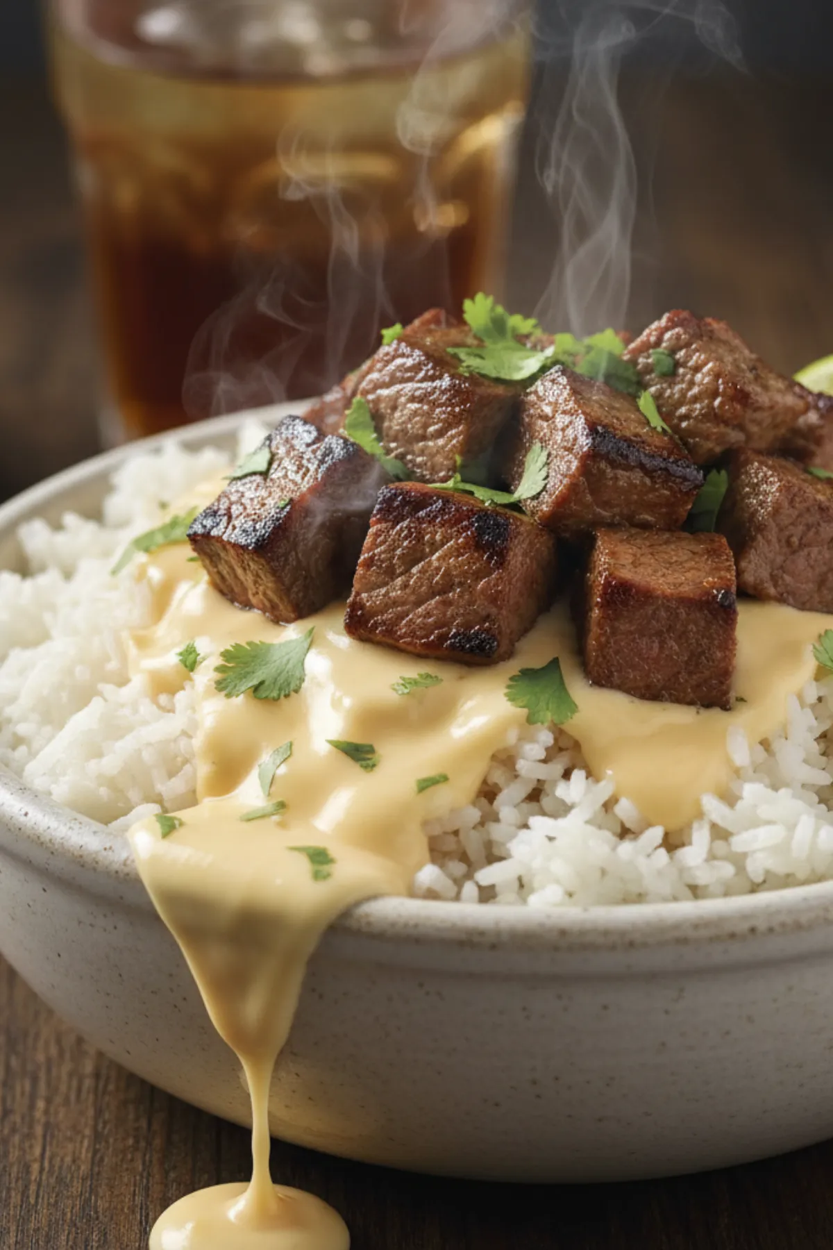 Steak and Queso Rice