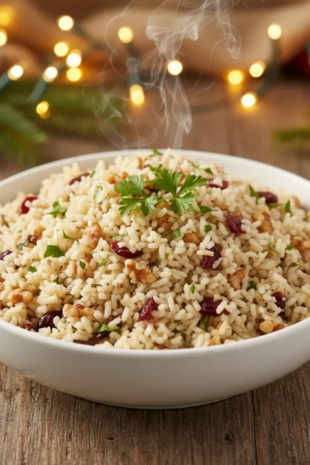 Cranberry Walnut Rice Pilaf