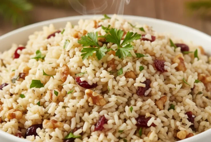 Cranberry Walnut Rice Pilaf