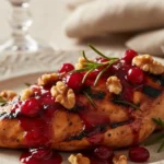 walnut cranberry glazed grilled chicken