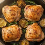 lemon herb roasted chicken thighs