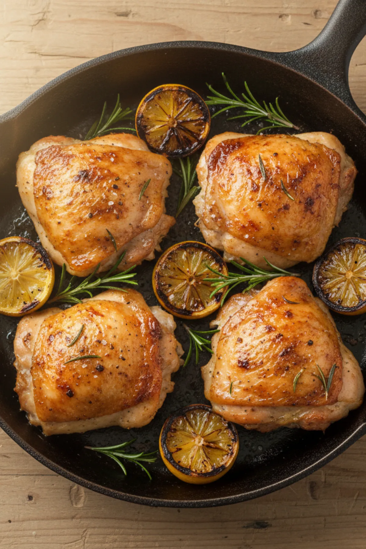 lemon herb roasted chicken thighs