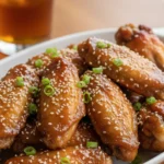 honey garlic baked chicken wings