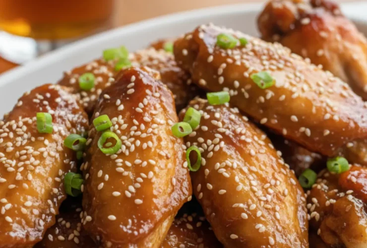 honey garlic baked chicken wings