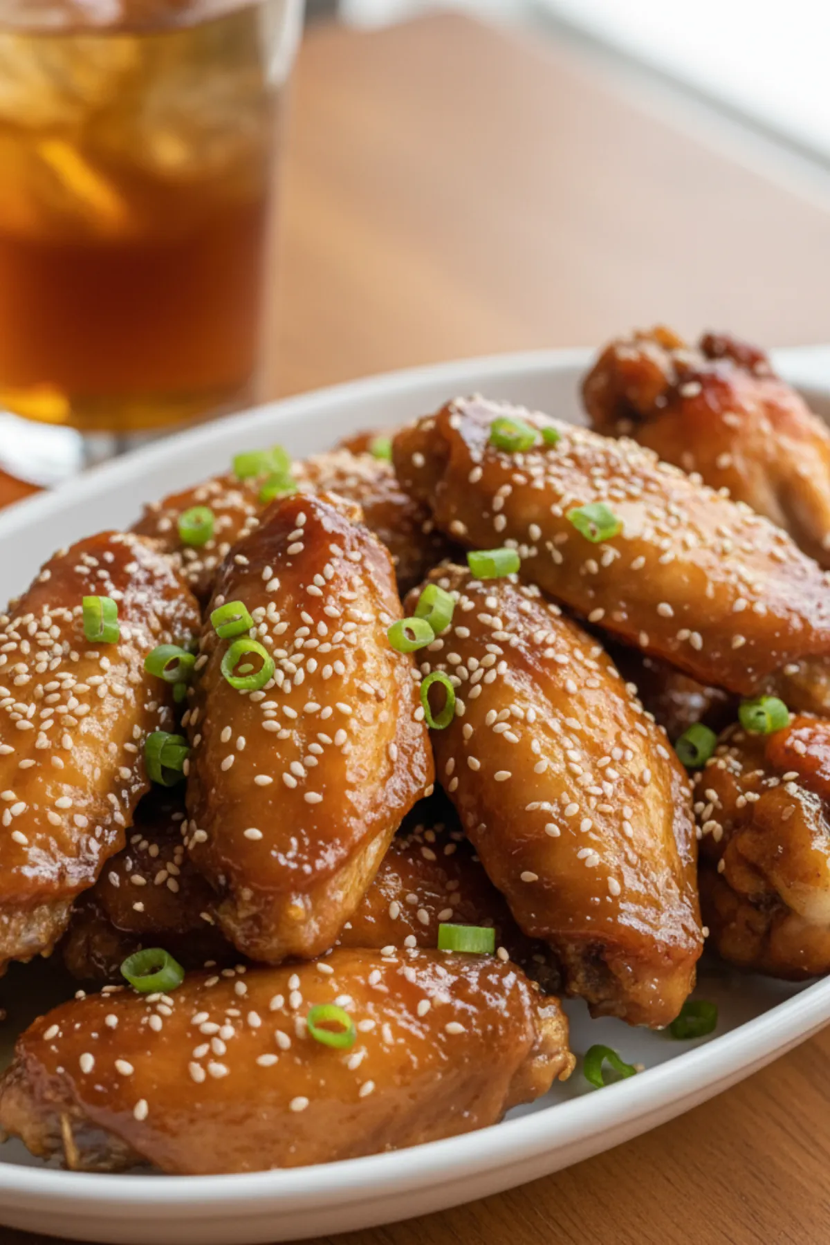 honey garlic baked chicken wings
