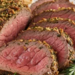 herb crusted beef tenderloin roast