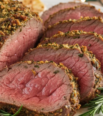 herb crusted beef tenderloin roast