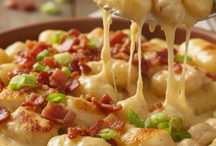 creamy crack chicken gnocchi