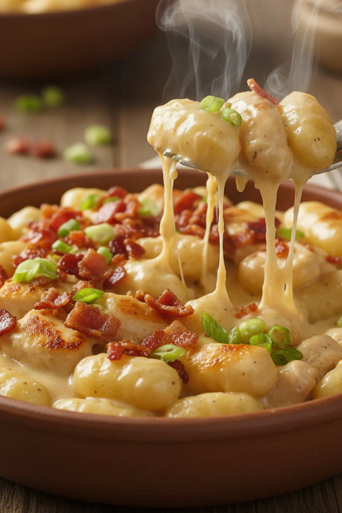 creamy crack chicken gnocchi