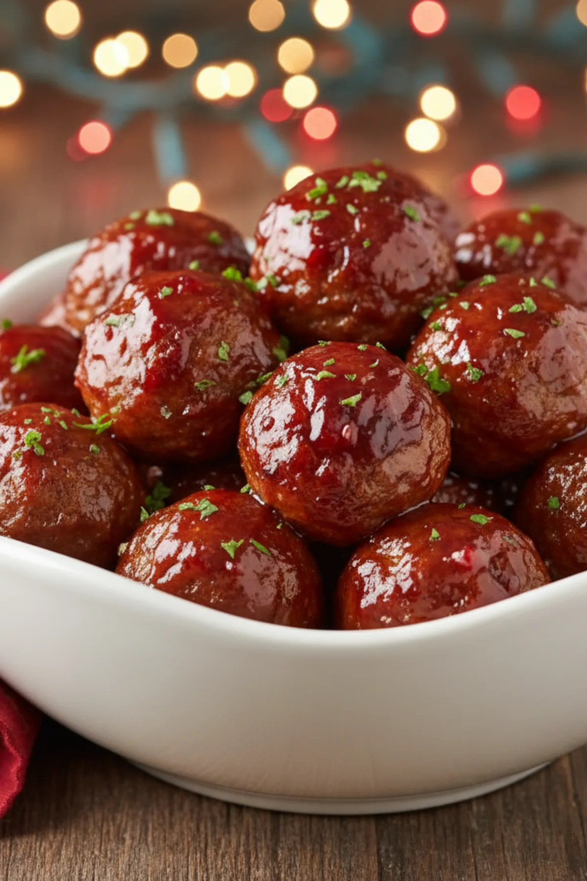 christmas cranberry meatballs