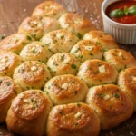 Garlic Parmesan Christmas Tree Rolls