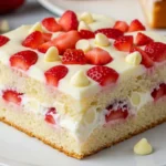 Strawberry Earthquake Cake