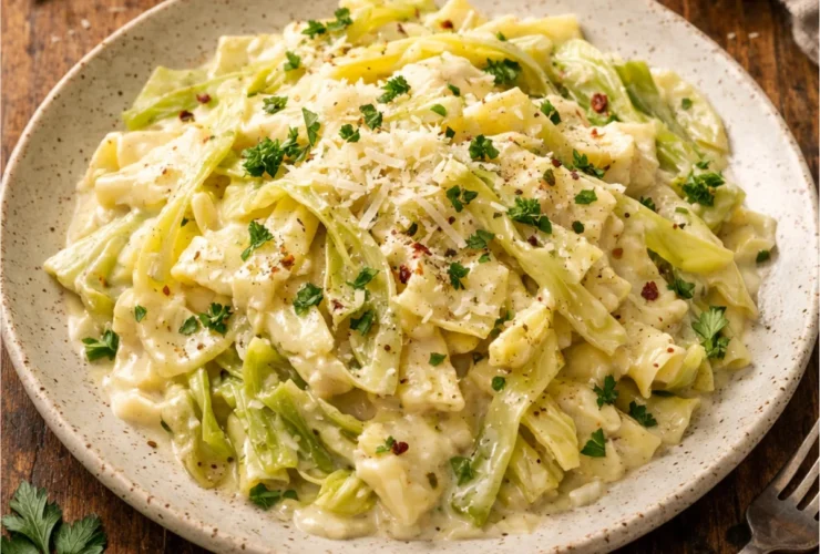 Cabbage Alfredo