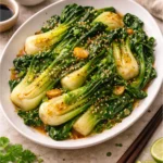 Sautéed Bok Choy with Garlic and Sesame