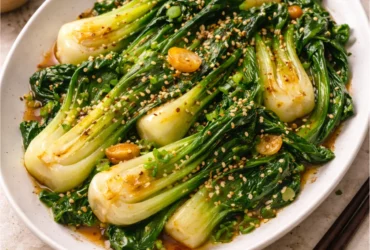 Sautéed Bok Choy with Garlic and Sesame